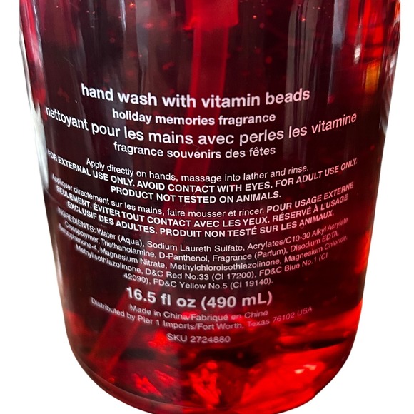 Pier 1 Imports vtg Holiday Hand Soap 16.9oz Lotion 7.9oz  Set Snowflake‎ Design - Picture 4 of 6